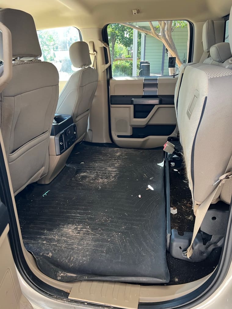 Ford F-150 — interior, before and after by TRZ Shine & Detail in Shoal Creek, North Austin, TX (photo 4 of 4)