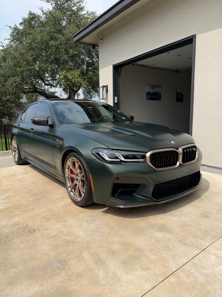 BMW M5 CS — exterior detail by TRZ Shine & Detail, mobile car detailing in Austin, TX (photo 1 of 7)