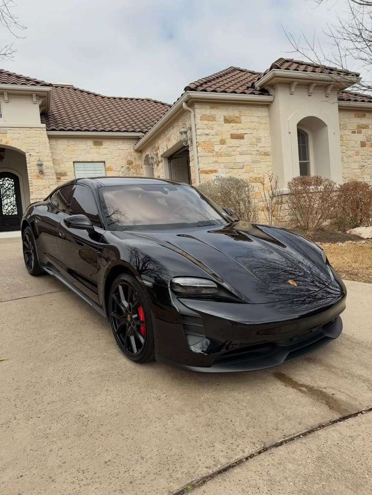Porsche Taycan GTS — full detail by TRZ Shine & Detail, mobile car detailing in Austin, TX (photo 1 of 7)