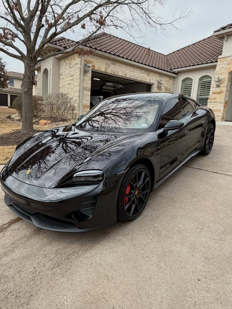 Porsche Taycan GTS — full detail by TRZ Shine & Detail, mobile car detailing in Austin, TX (photo 2 of 7)
