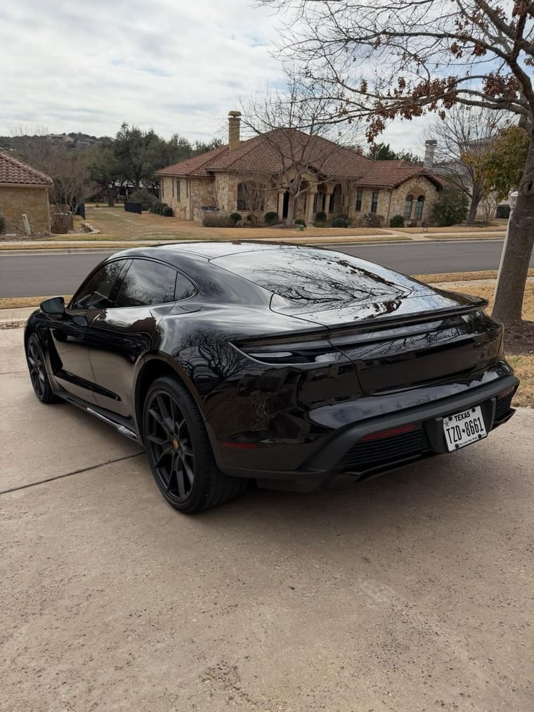 Porsche Taycan GTS — full detail by TRZ Shine & Detail, mobile car detailing in Austin, TX (photo 3 of 7)